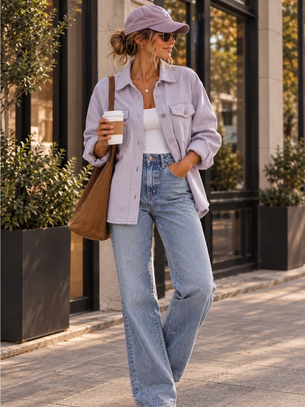 Wilfred Free Lavender Shirt Jacket